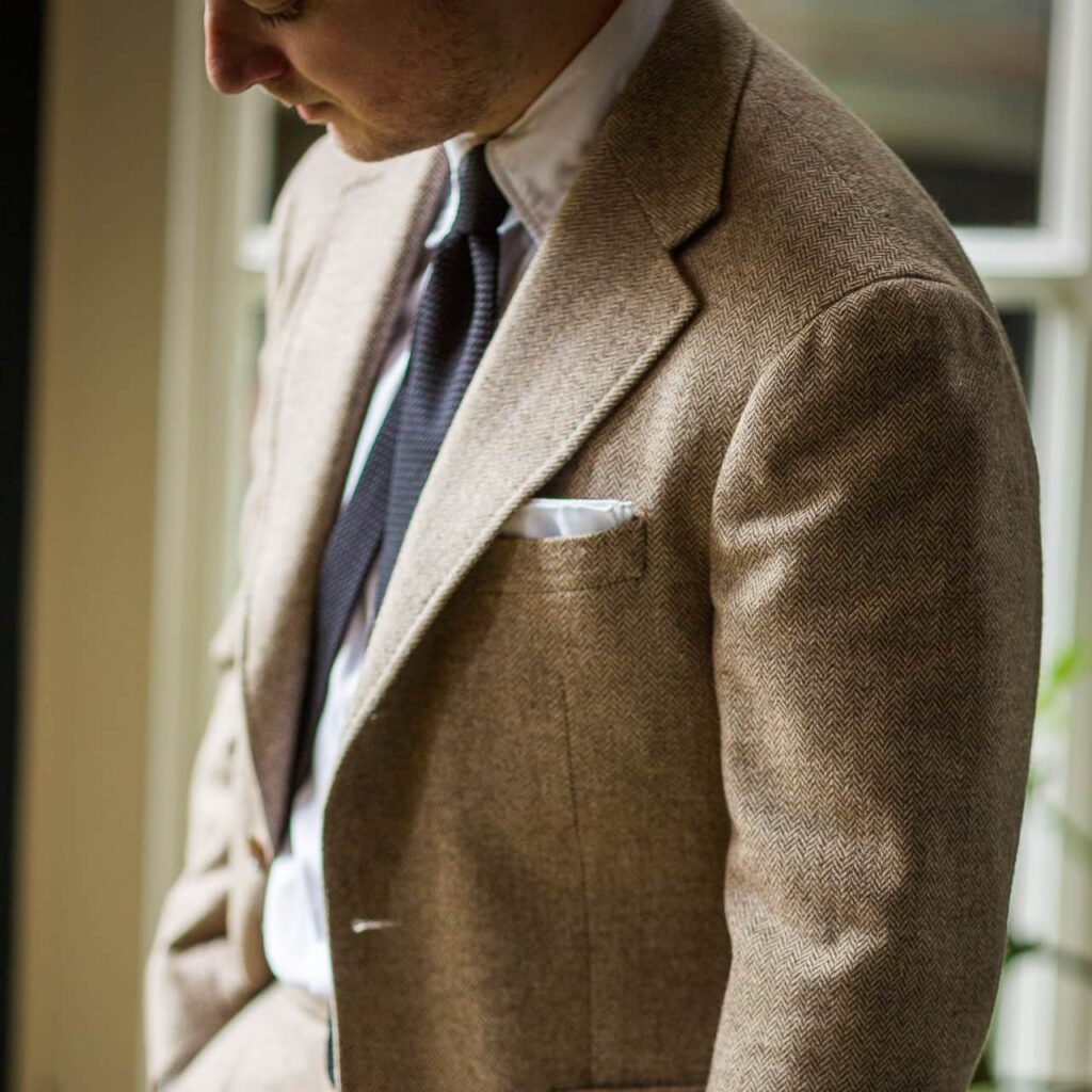 Beige Herringbone Jacket - NEW TAILOR Est. 97