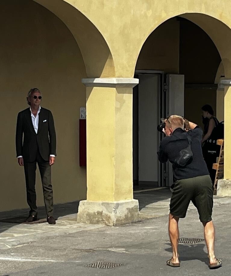 Gespot op de pitti 2023- voor Bernhard Roetzel