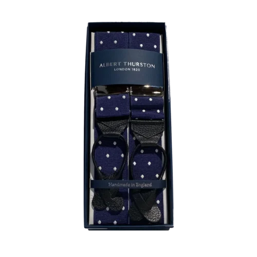 Bretels Navy with Dots